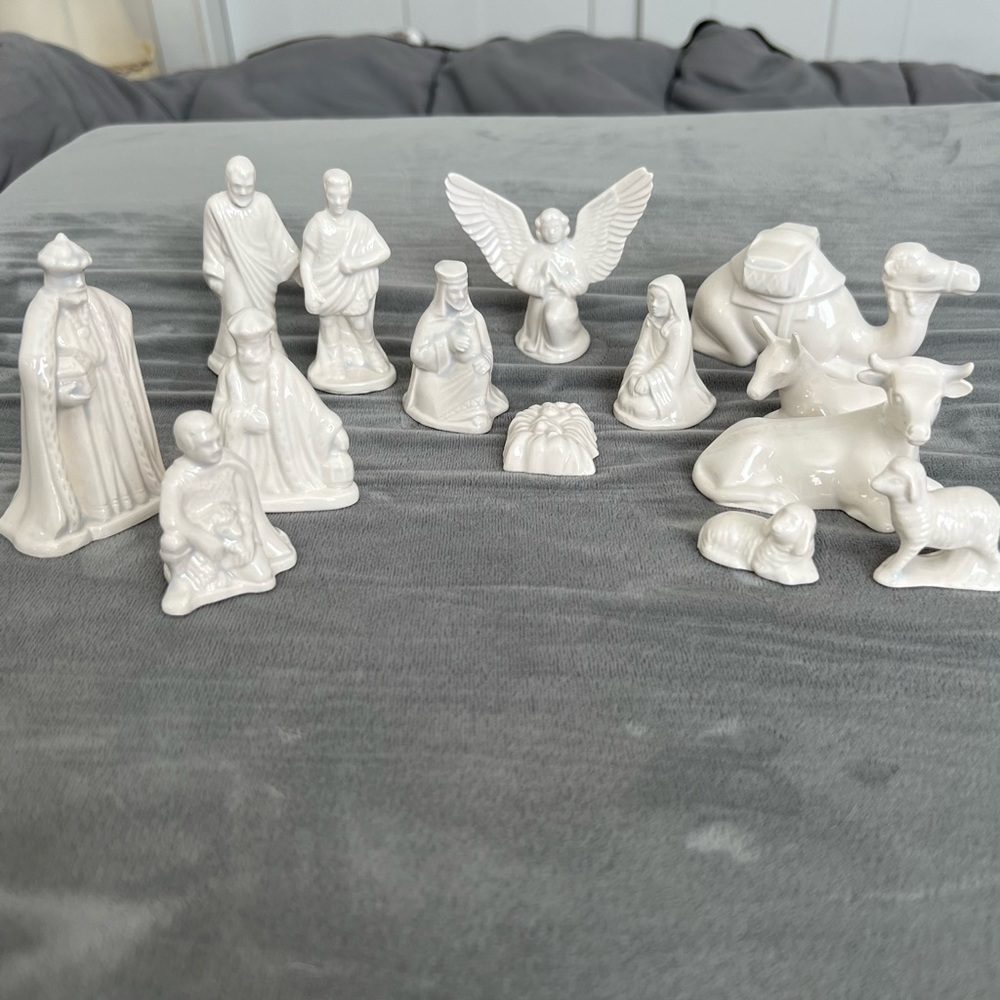 Vintage FULL Nativity Scene Set